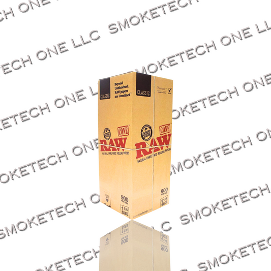 RAW Classic 1¼ Cones | Bulk Box | 900 Cones - Smoke Tech One LLC