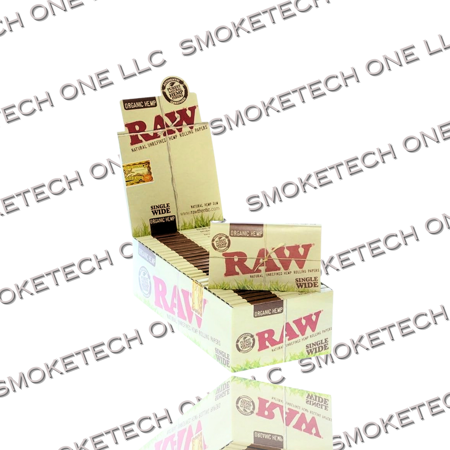 RAW Organic Hemp Single Wide Rolling Papers - Smoke Tech One LLC