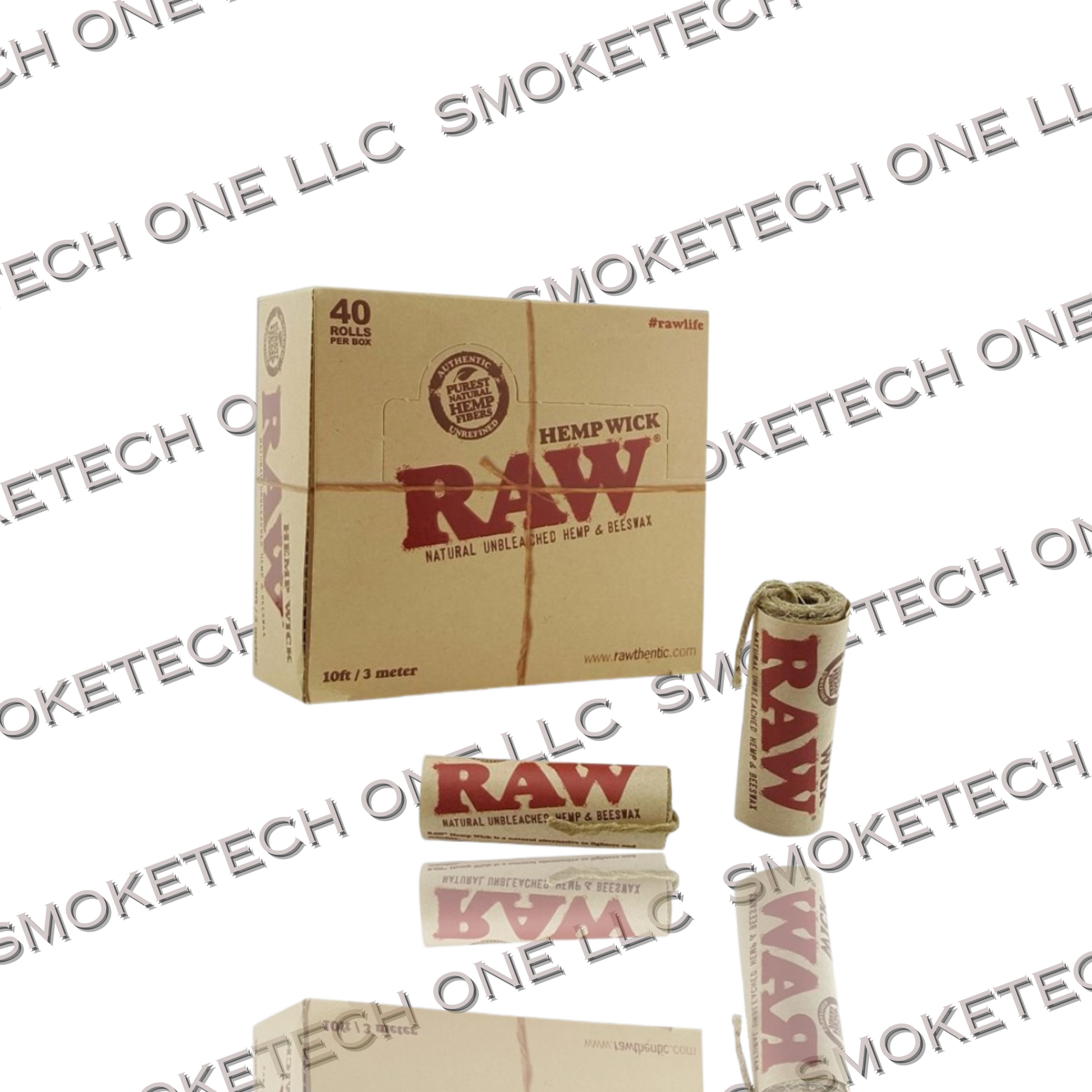 RAW Hemp Wick – 10FT - Smoke Tech One LLC