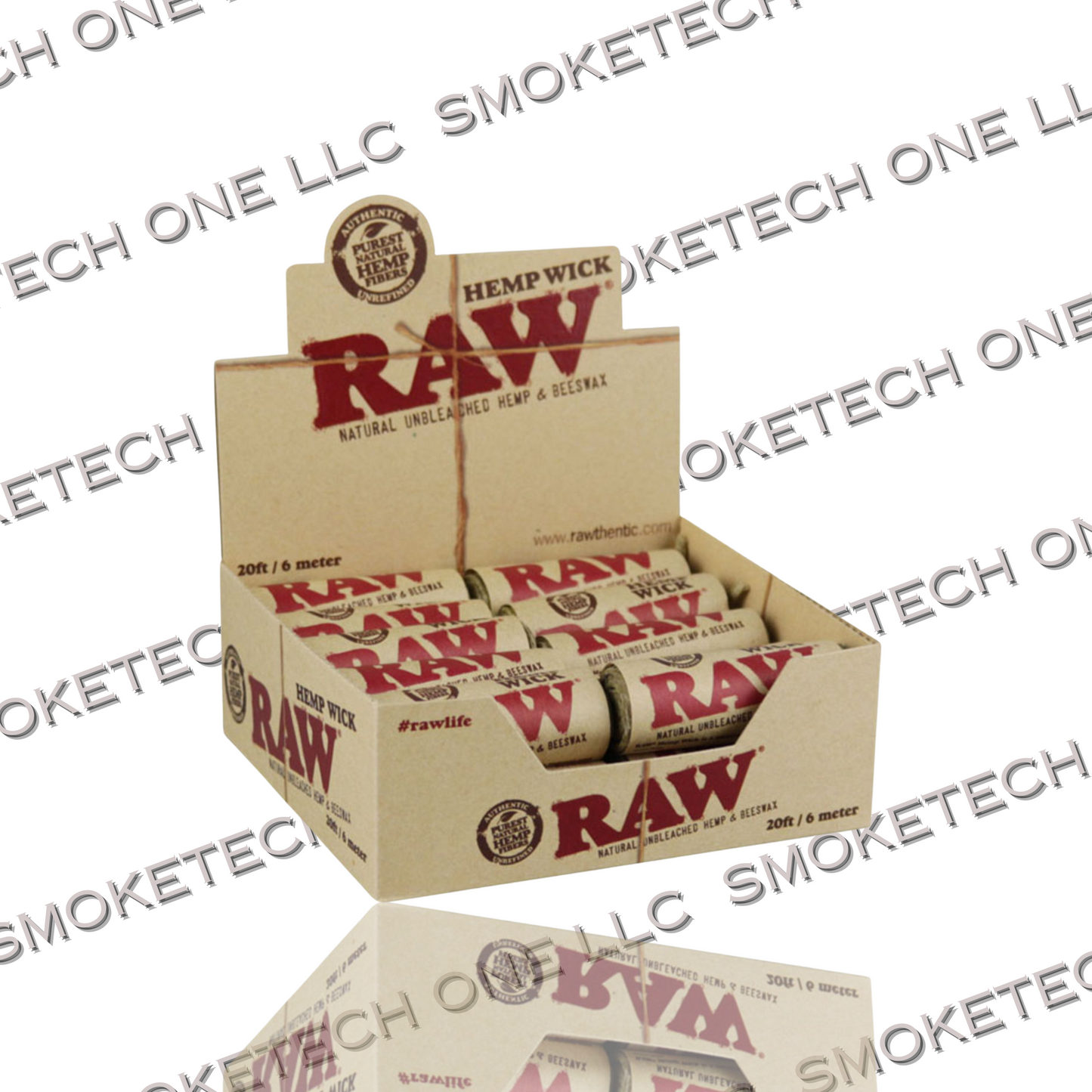 RAW Hemp Wick – 20ft - Smoke Tech One LLC