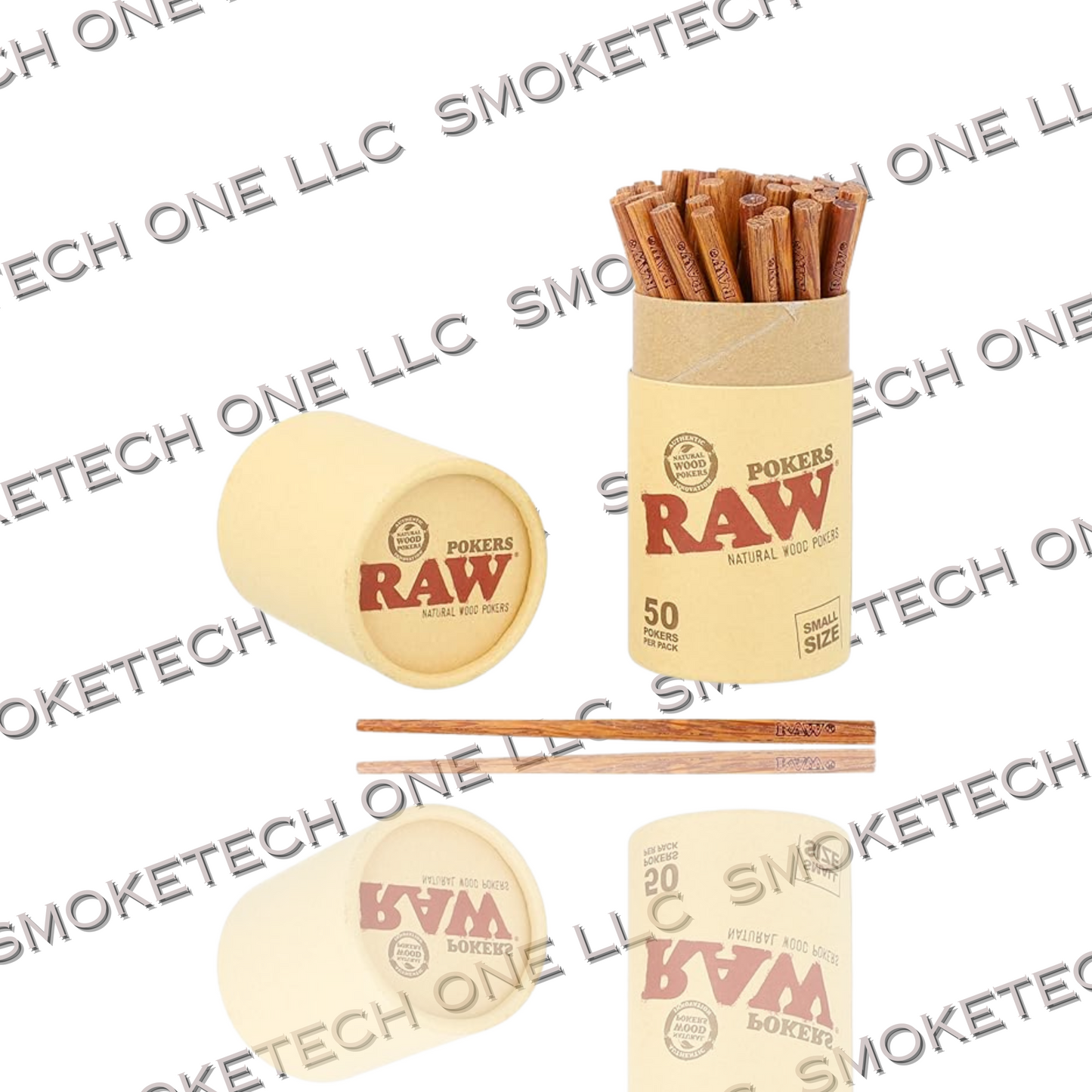 RAW Natural Wooden Pokers (LARGE)