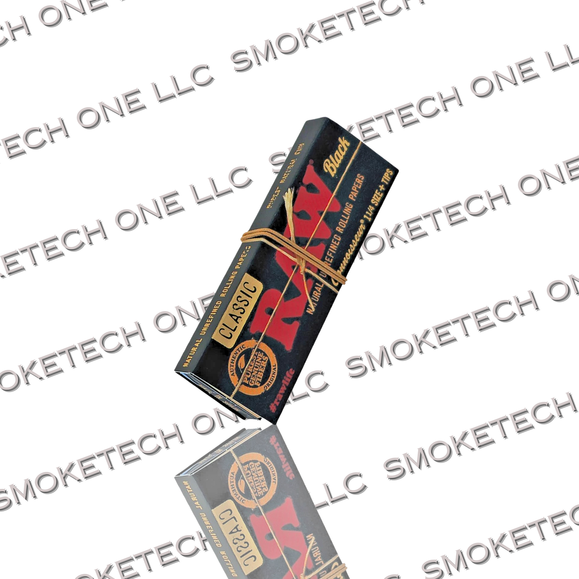 RAW Black  Connoisseur 1 1/4 size - Smoke Tech One LLC