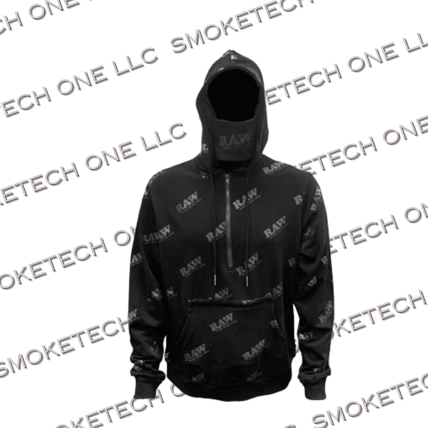 RAW Rawlers Hoodie (Black Logo) - Smoke Tech One LLC