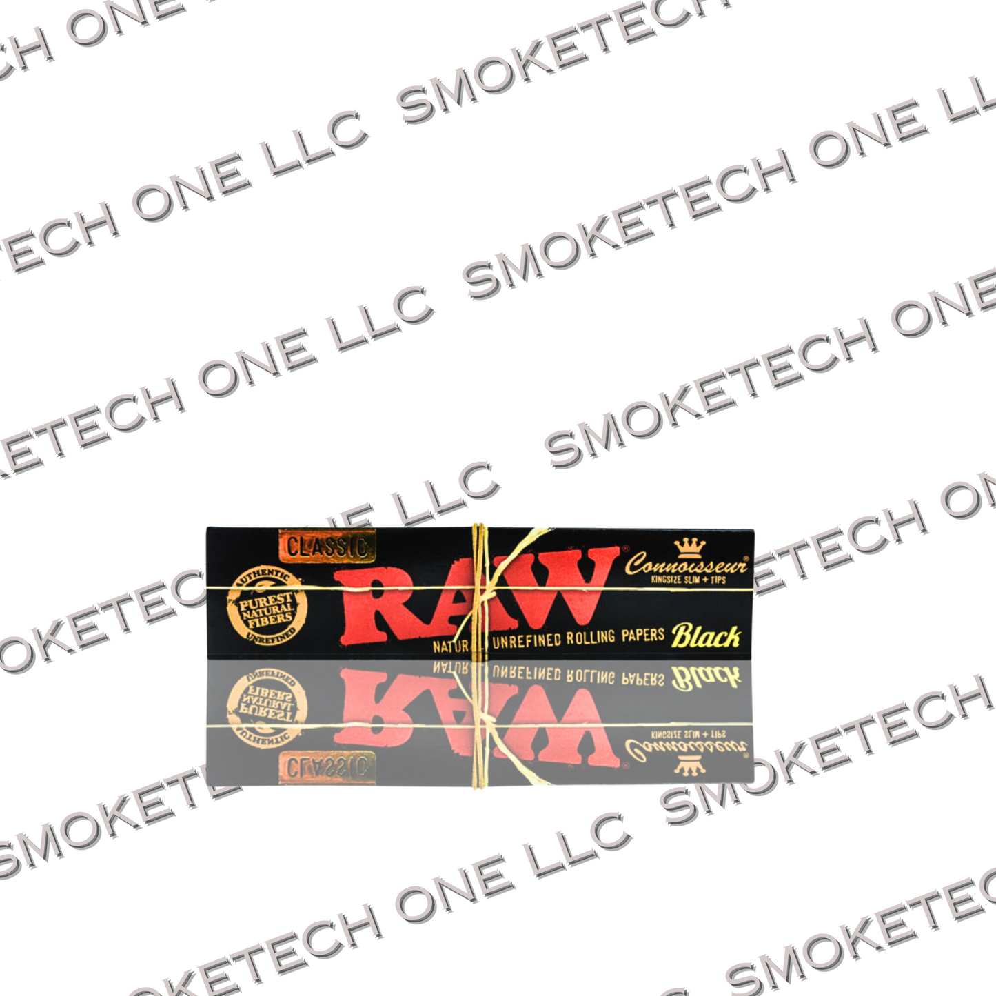 RAW Black Connoisseur King Size Slim Rolling Papers - Smoke Tech One LLC