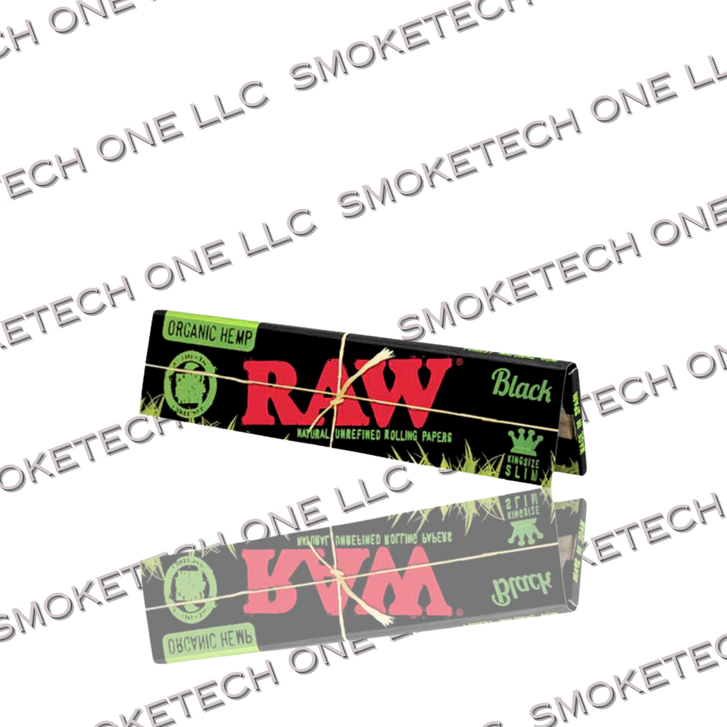 RAW Black King Size Slim Organic Hemp Rolling Papers - Smoke Tech One LLC