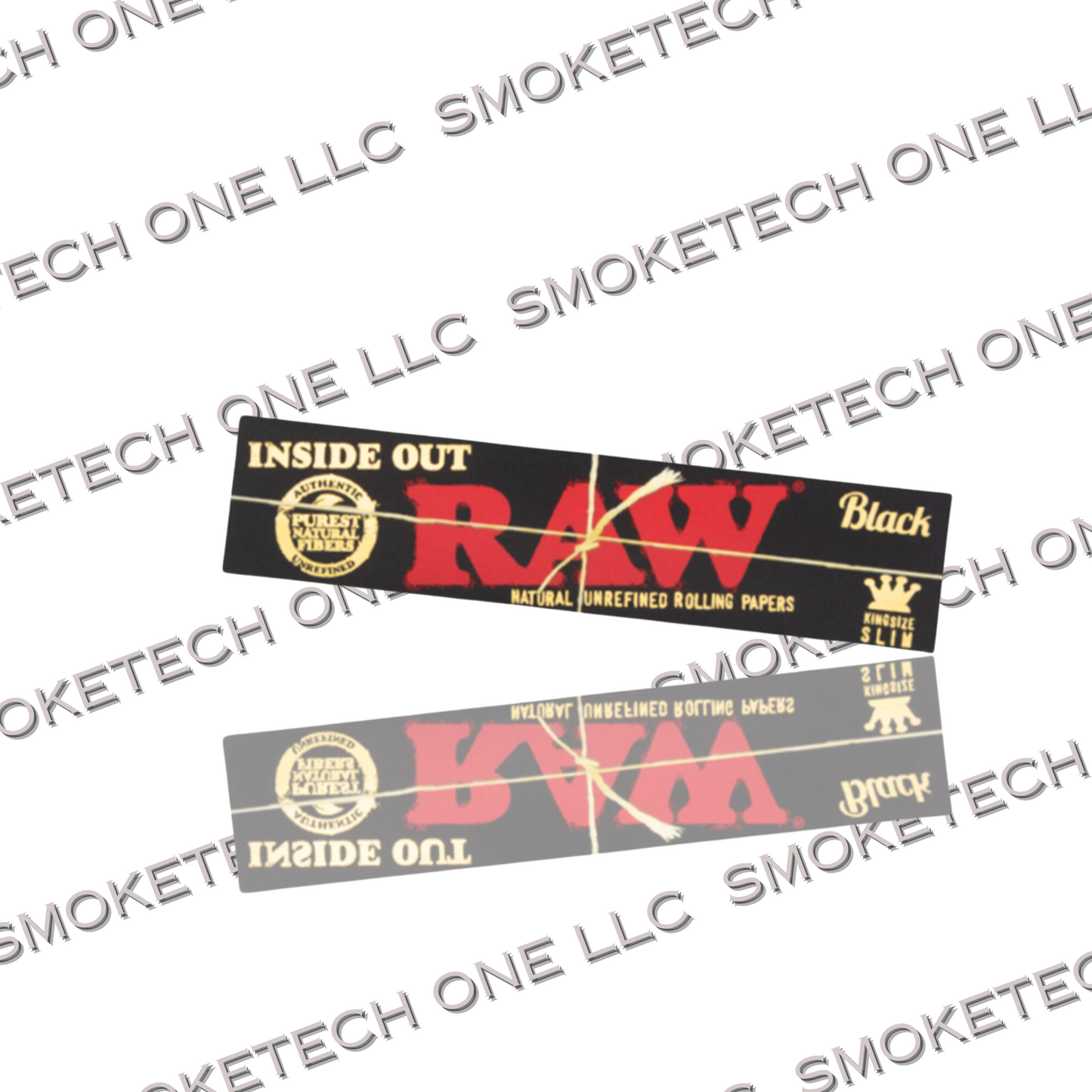 RAW Black Inside Out Classic King Size Slim Rolling Papers - Smoke Tech One LLC