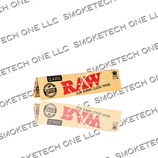RAW Classic King size Slim Rolling Papers - Smoke Tech One LLC