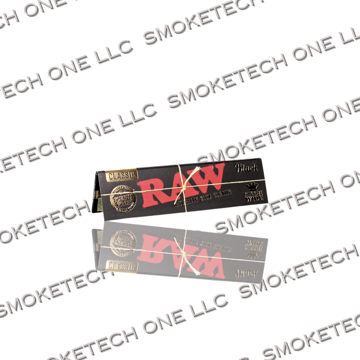 RAW Black King Size Wide Rolling Papers - Smoke Tech One LLC