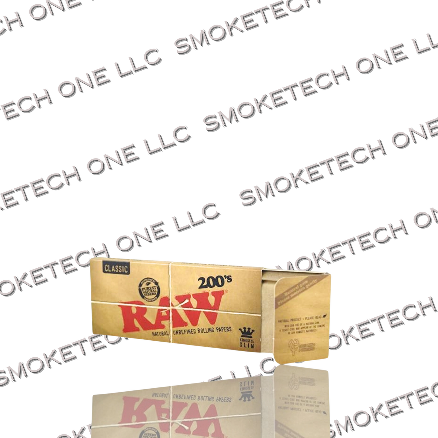 RAW Classic Creaseless King Size Slim Rolling Papers - 200 - Smoke Tech One LLC