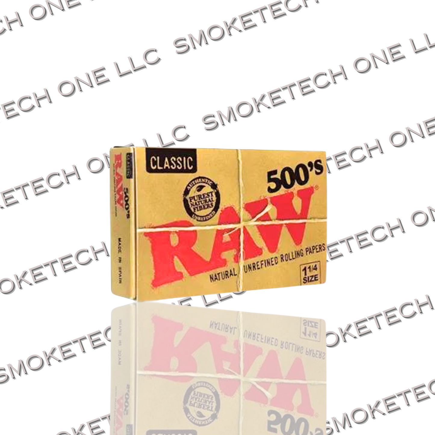 RAW 500's Classic Rolling Paper 1 1/4 size - Smoke Tech One LLC