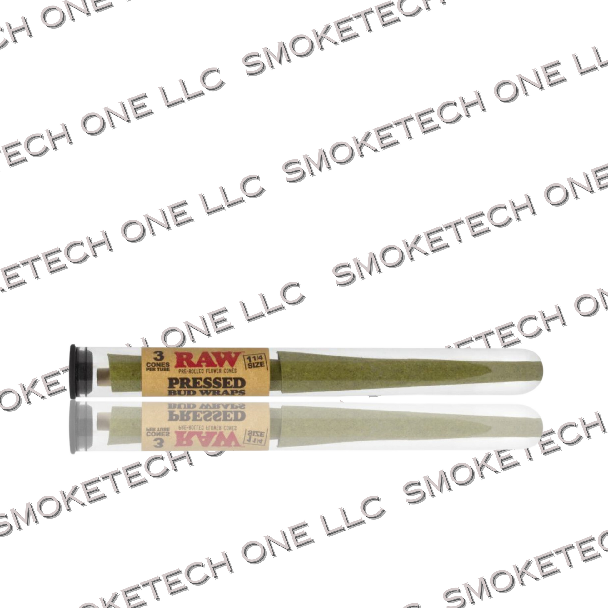 RAW Pressed Bud Wraps 1 1/4 Size Pre Rolled Flower Cones - Smoke Tech One LLC