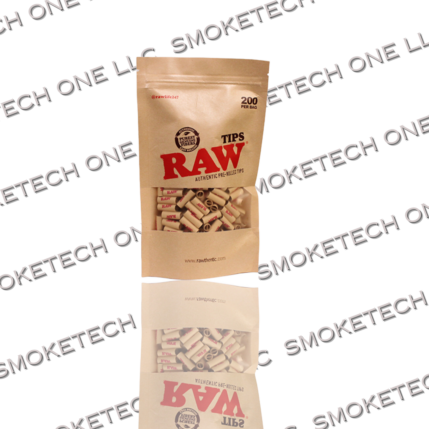 RAW Pre-Rolled Tips 200 Bag - Smoke Tech One LLC