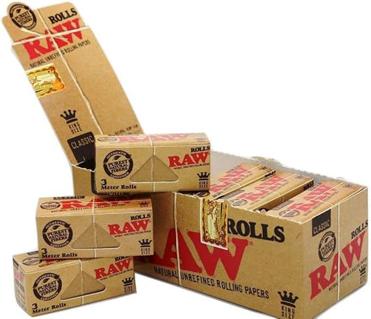 RAW Classic Kingsize Slim -3 Mtr Rolls - Smoke Tech One LLC