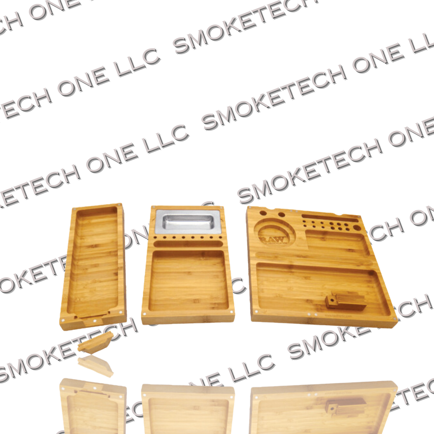 RAW Triple Flip Bamboo Rolling Tray