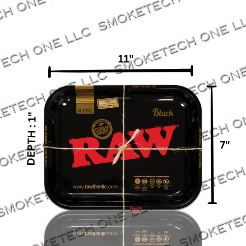 RAW Black Rolling Tray - Multiple Size