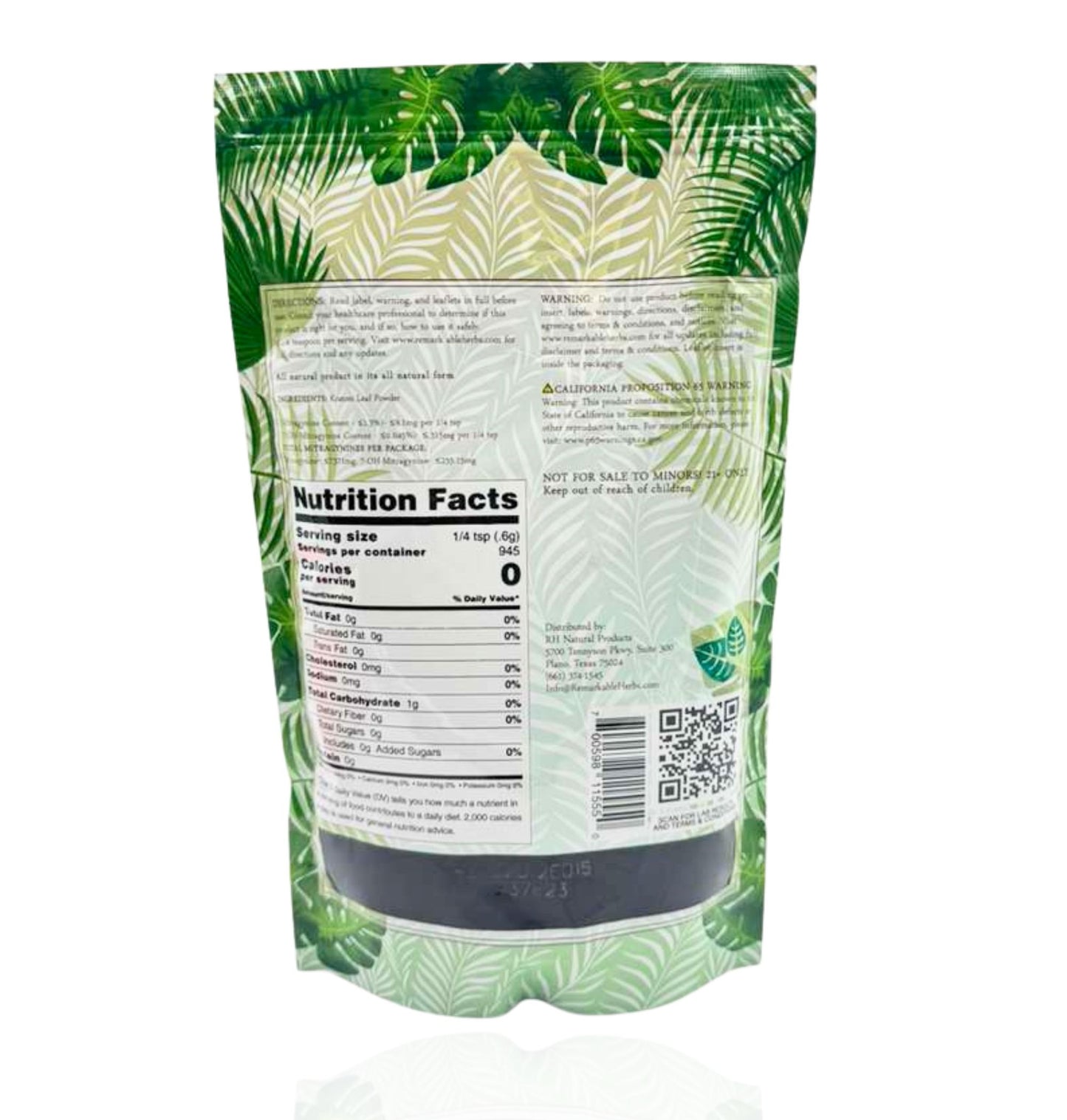 Remarkable Herbs Maeng Da Kratom – Green Vein (20oz Powder) - Smoke Tech One LLC