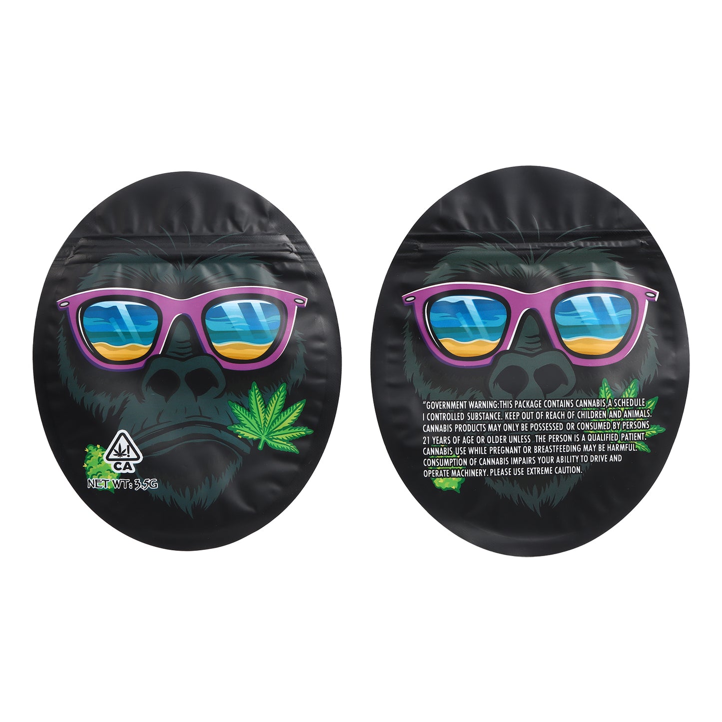 Chill Gorilla Sunglasses Mylar Bag BAG-23