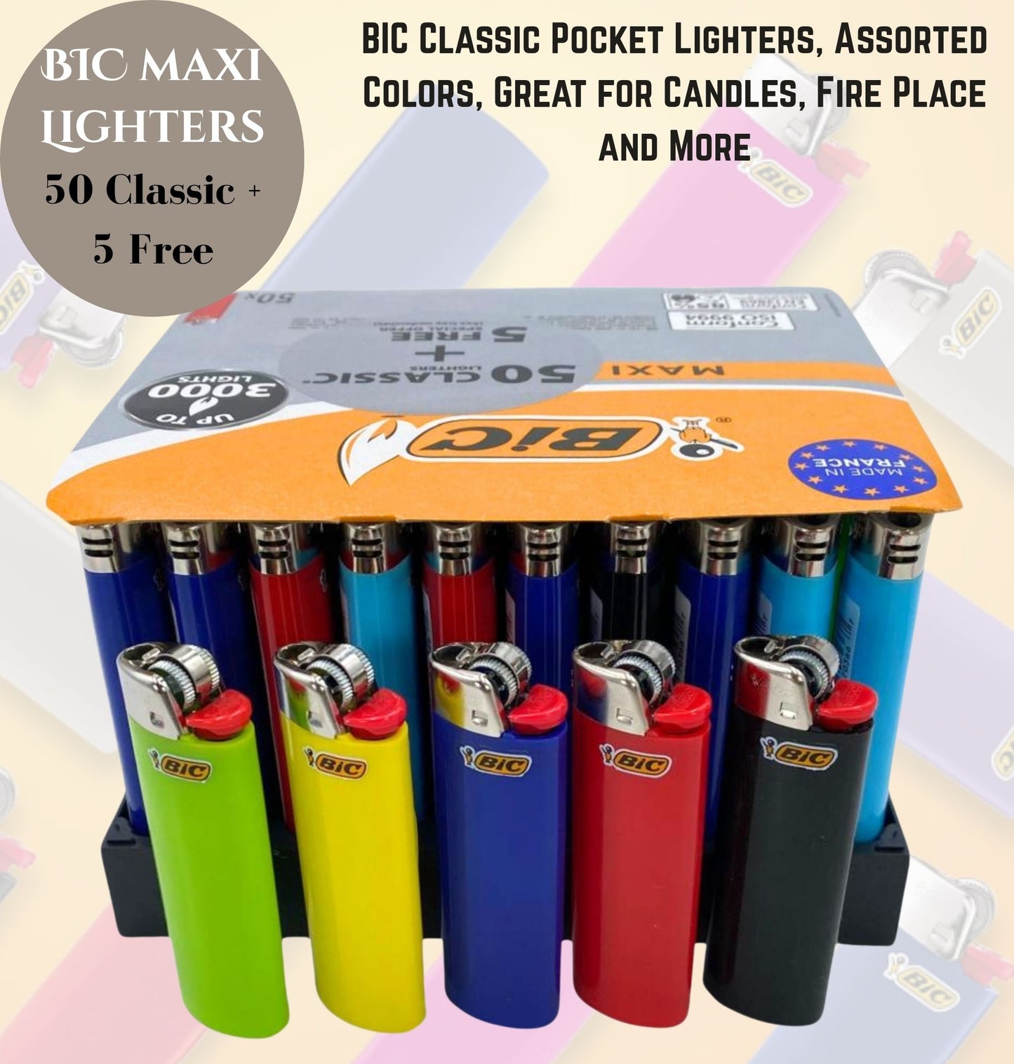 Bic Lighters Maxi - Smoke Tech One LLC
