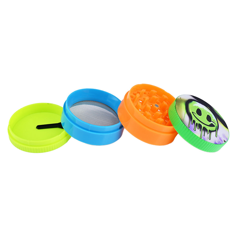 DK Pocket-Sized Herb Grinder Smiley Face Design DK4039G-4