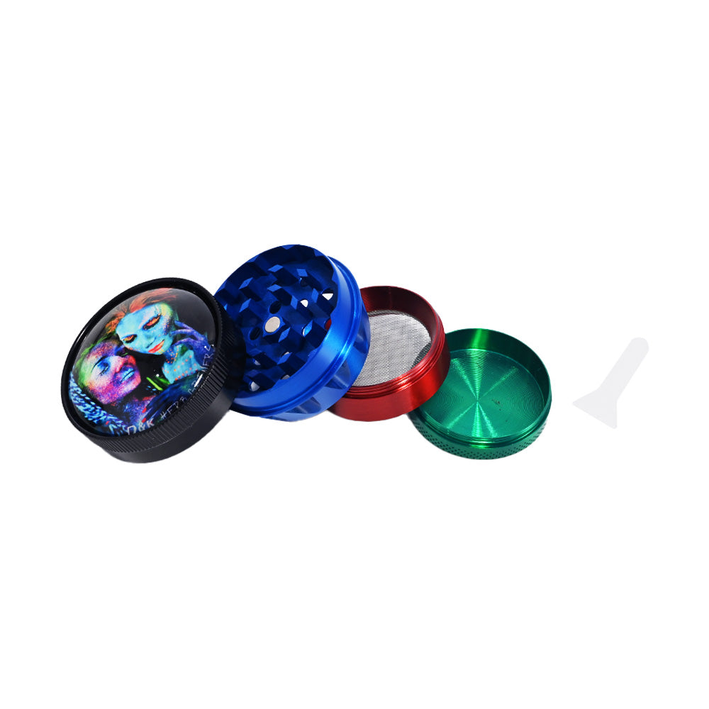 High-quality 4-piece metal herb grinder DK5831C-4