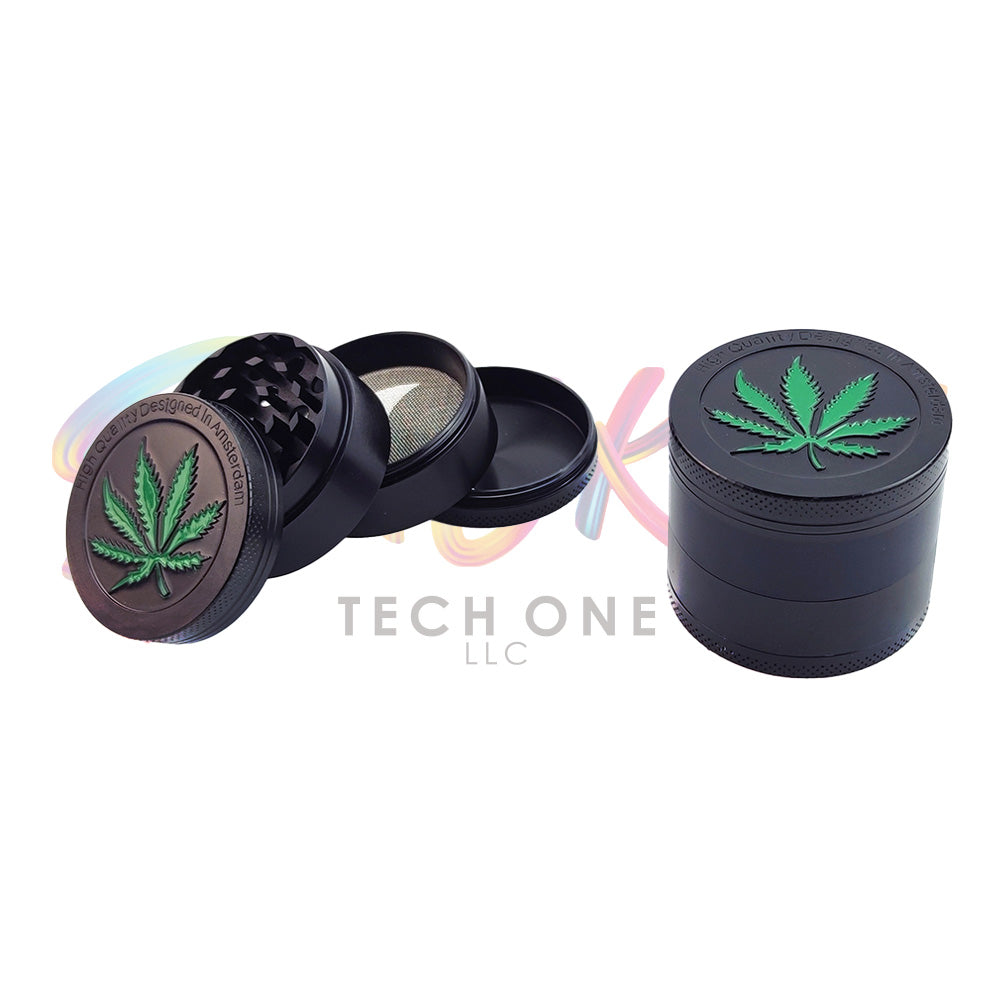 Matte Black Leaf Design DK5923-4 - Smoke Tech One LLC