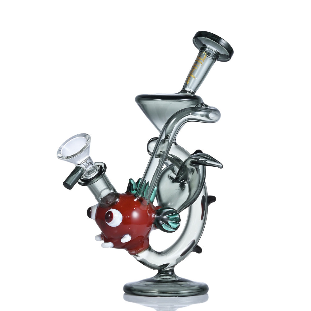 Hipster Recycler Glass Rig 8-inch DY028