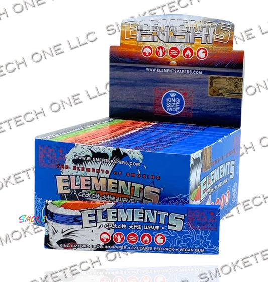 Elements King Size Wide Rolling Papers (Catch the Wave)