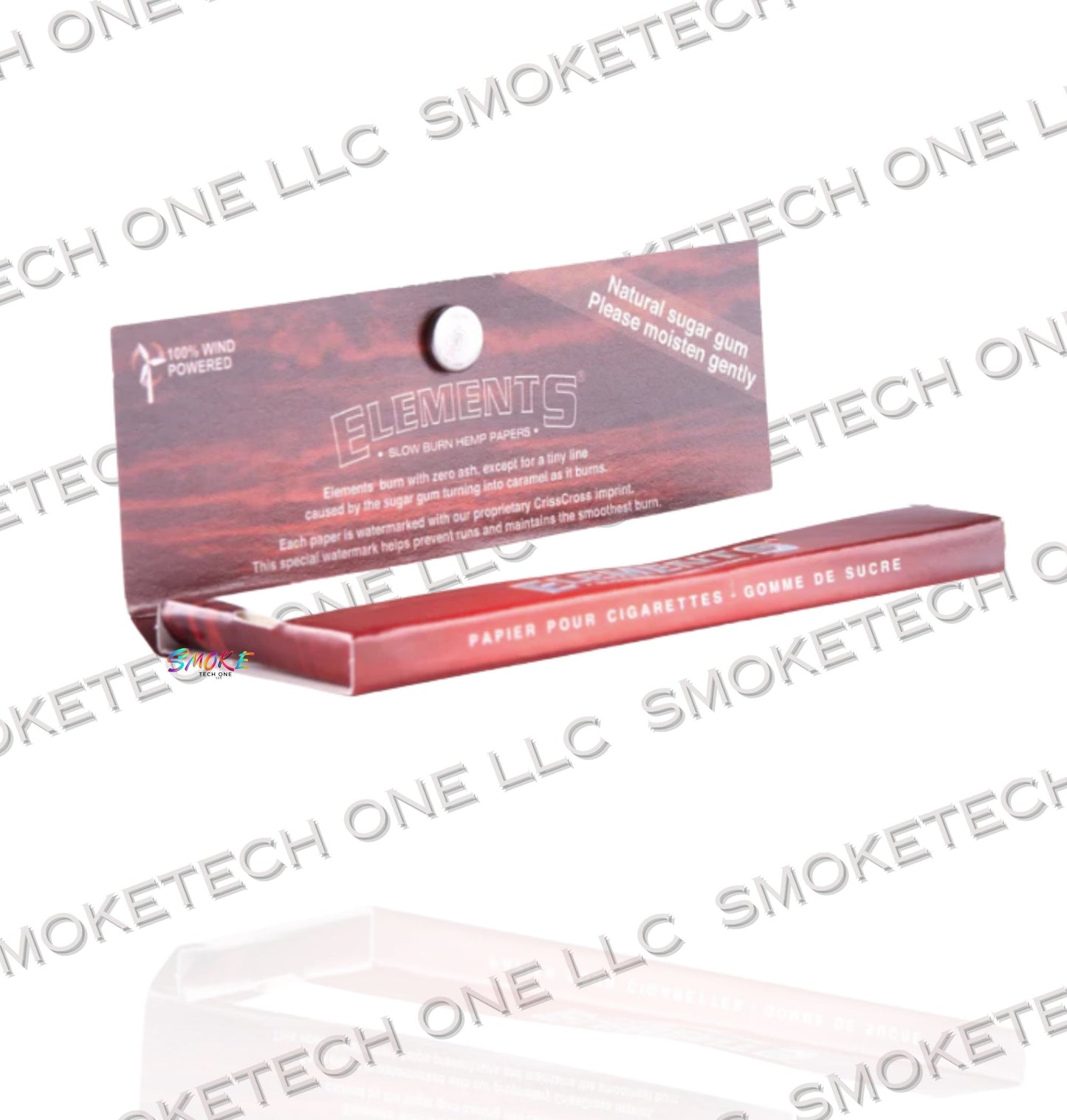 Elements Red 1 1/4 Hemp Rolling Papers - Smoke Tech One LLC