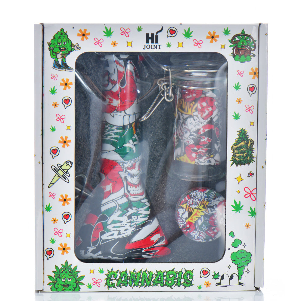 Kickback Set – Sneakerhead Edition (Includes Bong, Grinder, Jar) GRSET 03