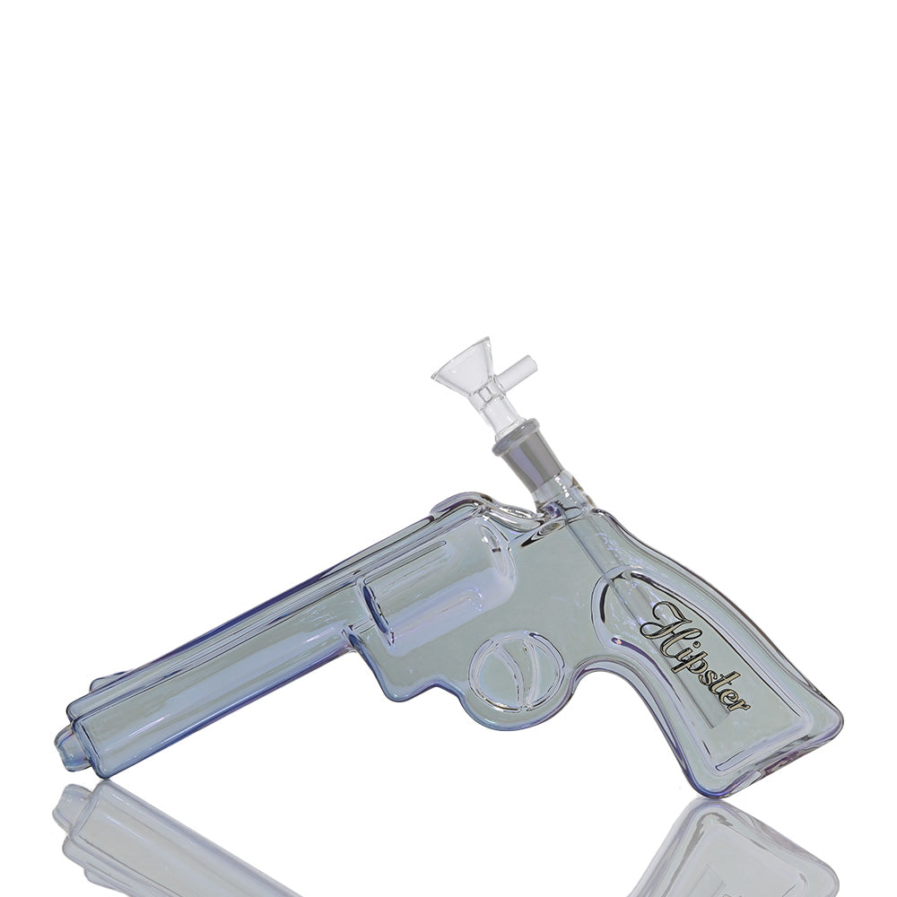 Hipster 10.5 inch Pistol Glass Water Pipe – GS030