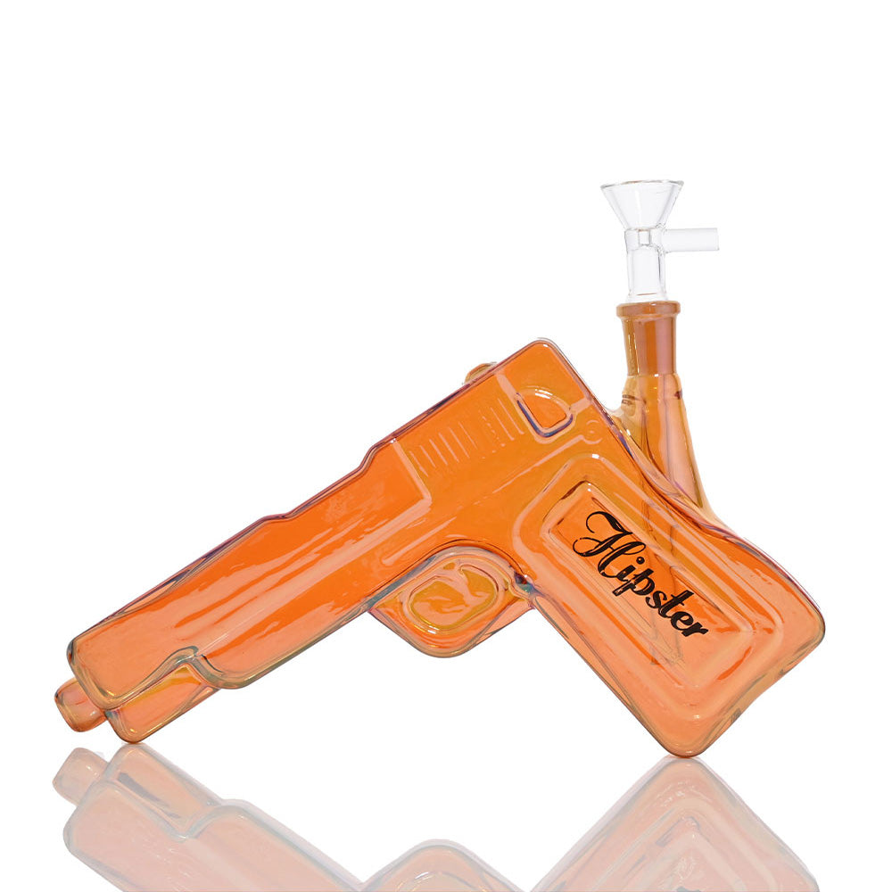 Hipster 9.5'' Pistol Glass Water Pipe GS031