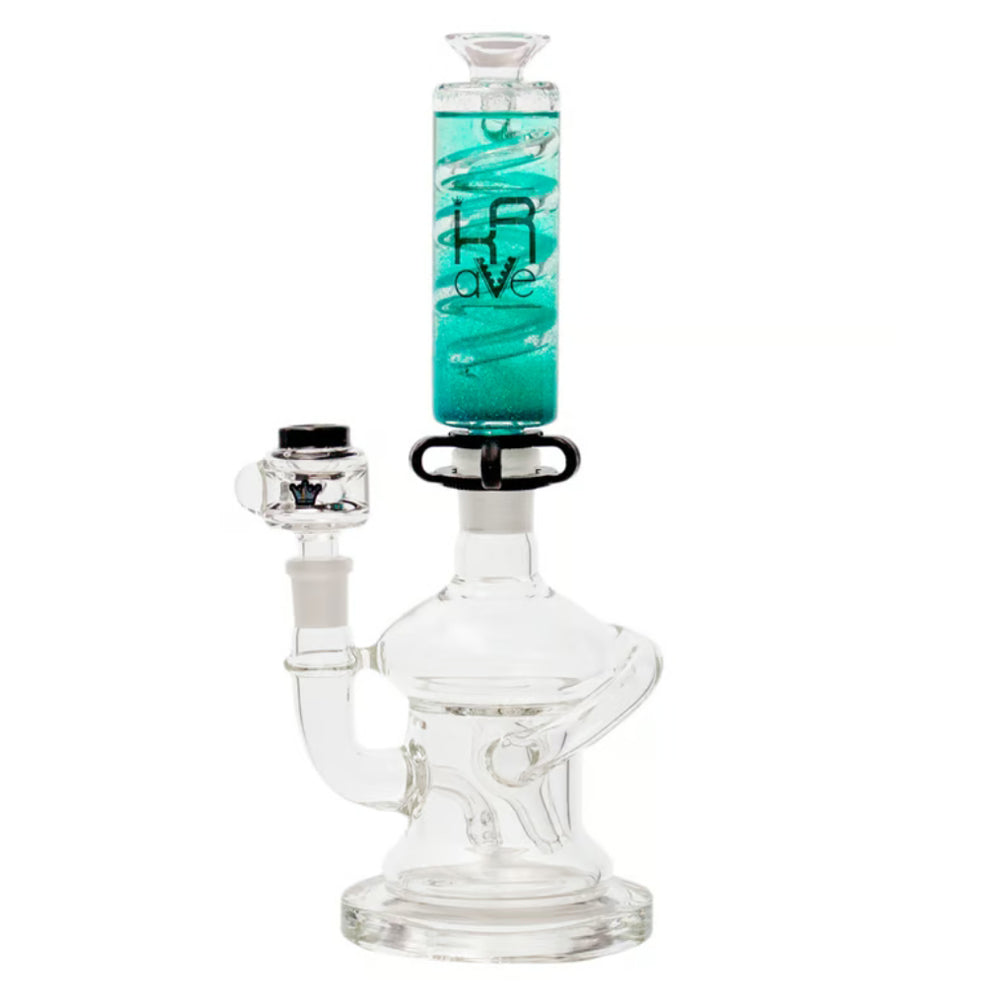 Neon Loop Recycler Bong HK307 - Smoke Tech One LLC