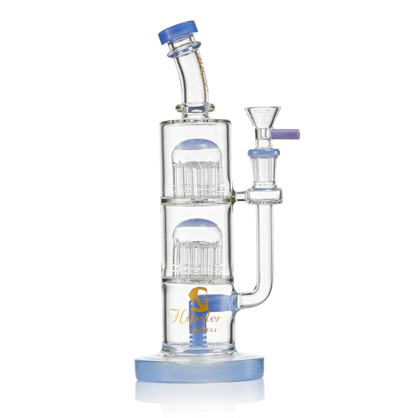 Hipster double-level 10" water pipe HP-032