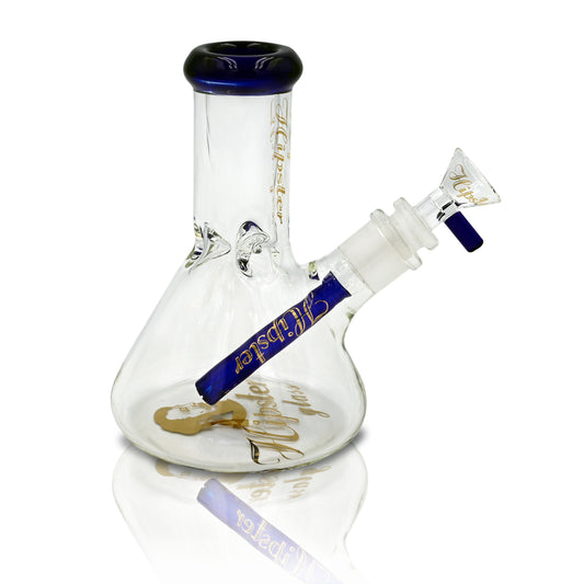 BUBBLE BEAKER BONG-6INCHES 7 MM THICK GLASS WITH RIPS (HP6063)