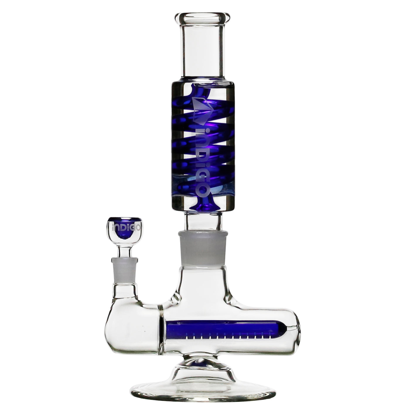 Indigo 13-inch Glycerin Bong IDXM-INLINE - Smoke Tech One LLC