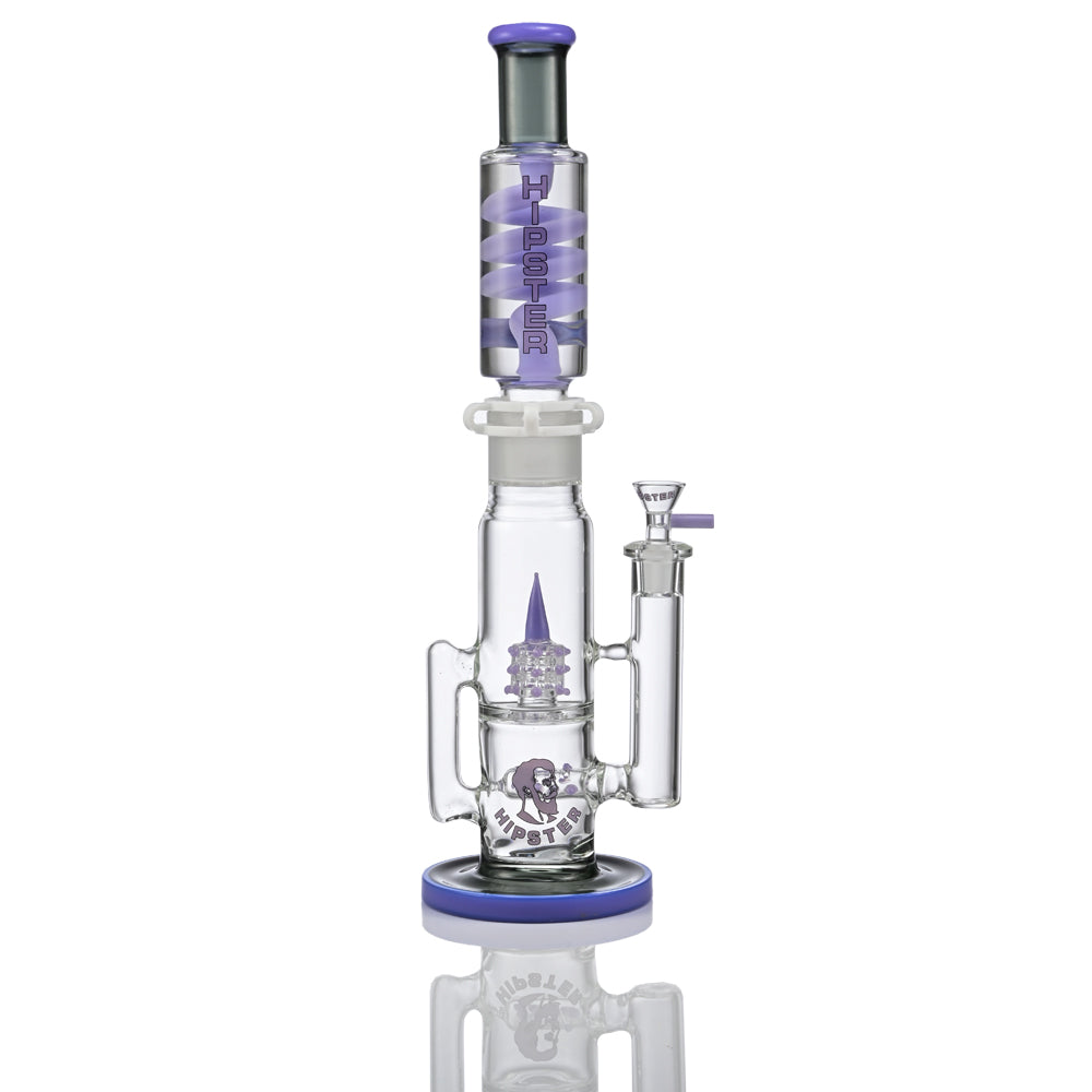 Hipster Swirl Tower 16" Bong JH6054