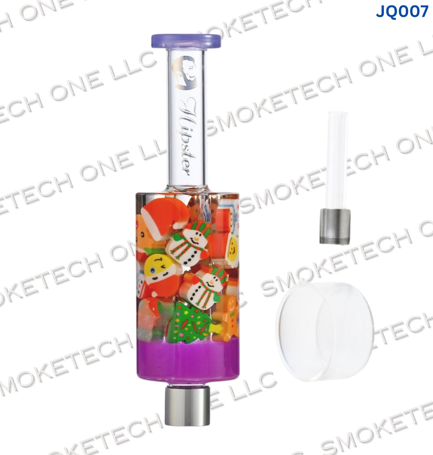 JQ007 - Hispter Festive Glass Themed Nectar Collector