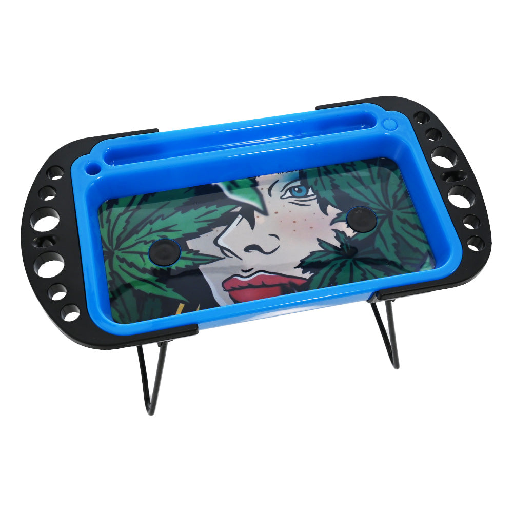 Hipster Leaf LED Rolling Tray NU011