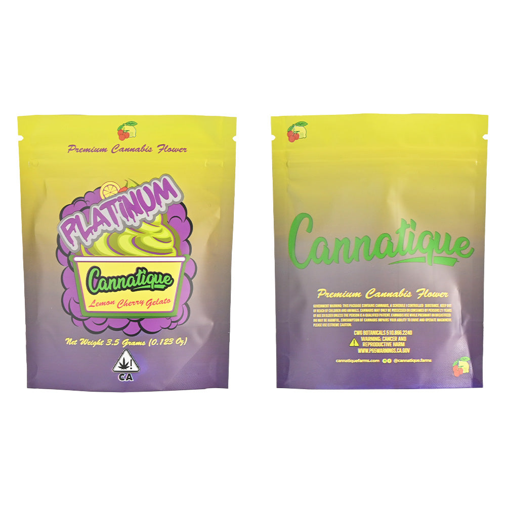 Platinum Cannatique Cannabis Flower Pouch P395