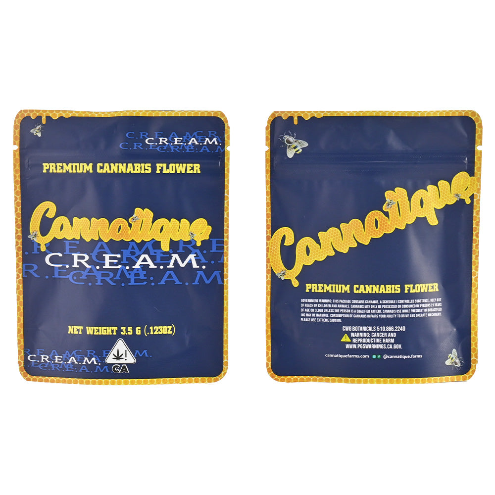 Cannatique Cream Premium Cannabis Flower Pouch PK398