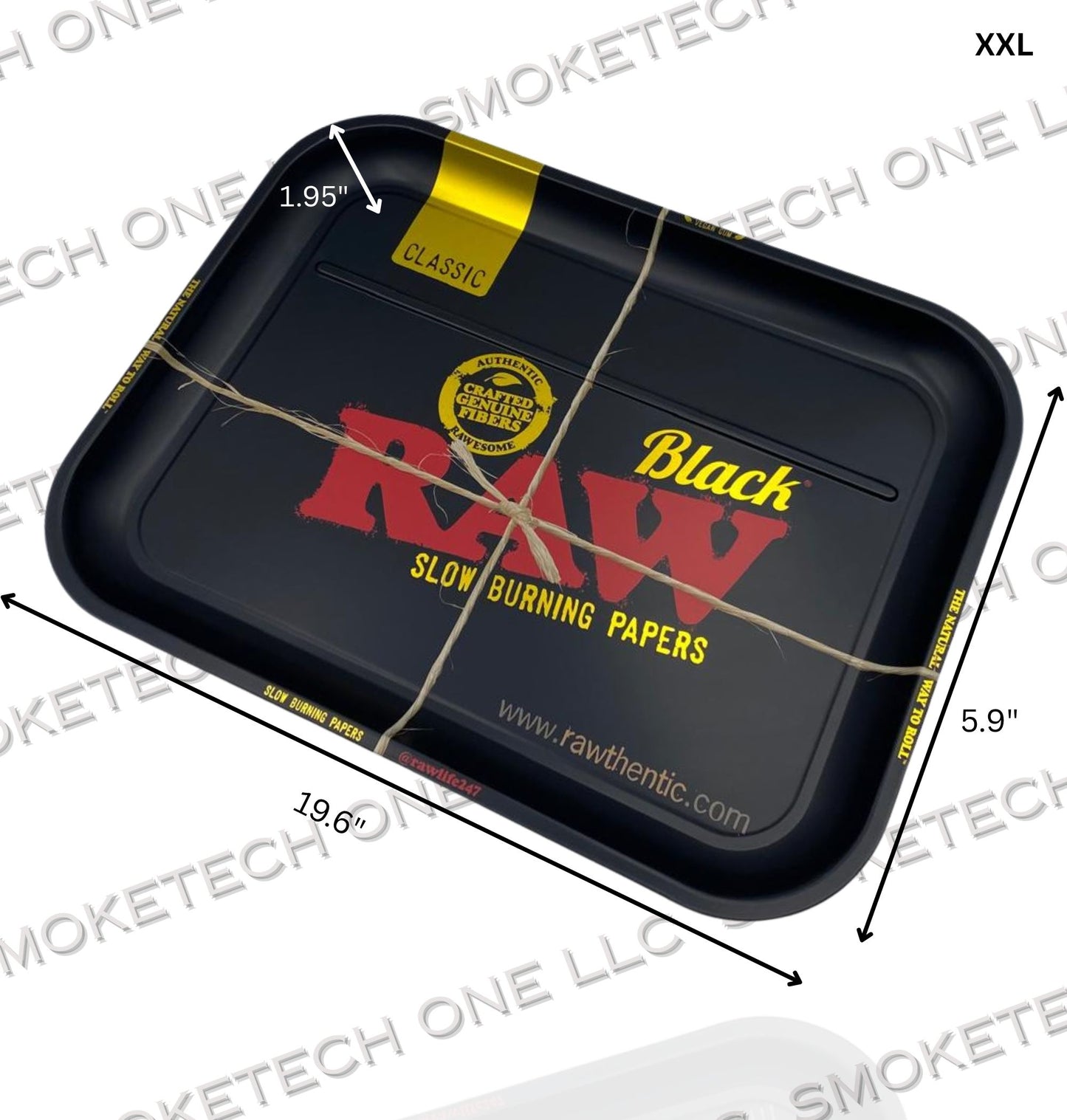 RAW Black Rolling Tray - Multiple Size