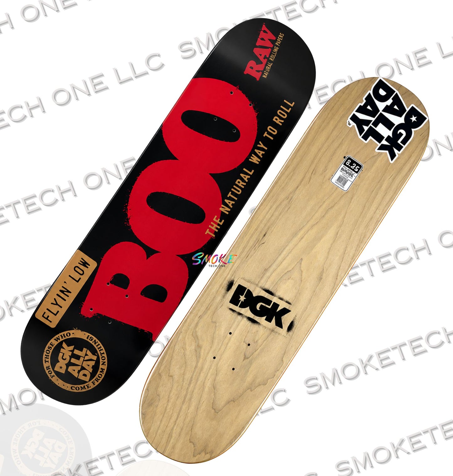 RAW Boo Johnson Black Skate Deck - Smoke Tech One LLC
