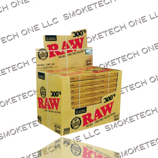 RAW Classic Creaseless 1 1/4 Rolling Papers-300 - Smoke Tech One LLC