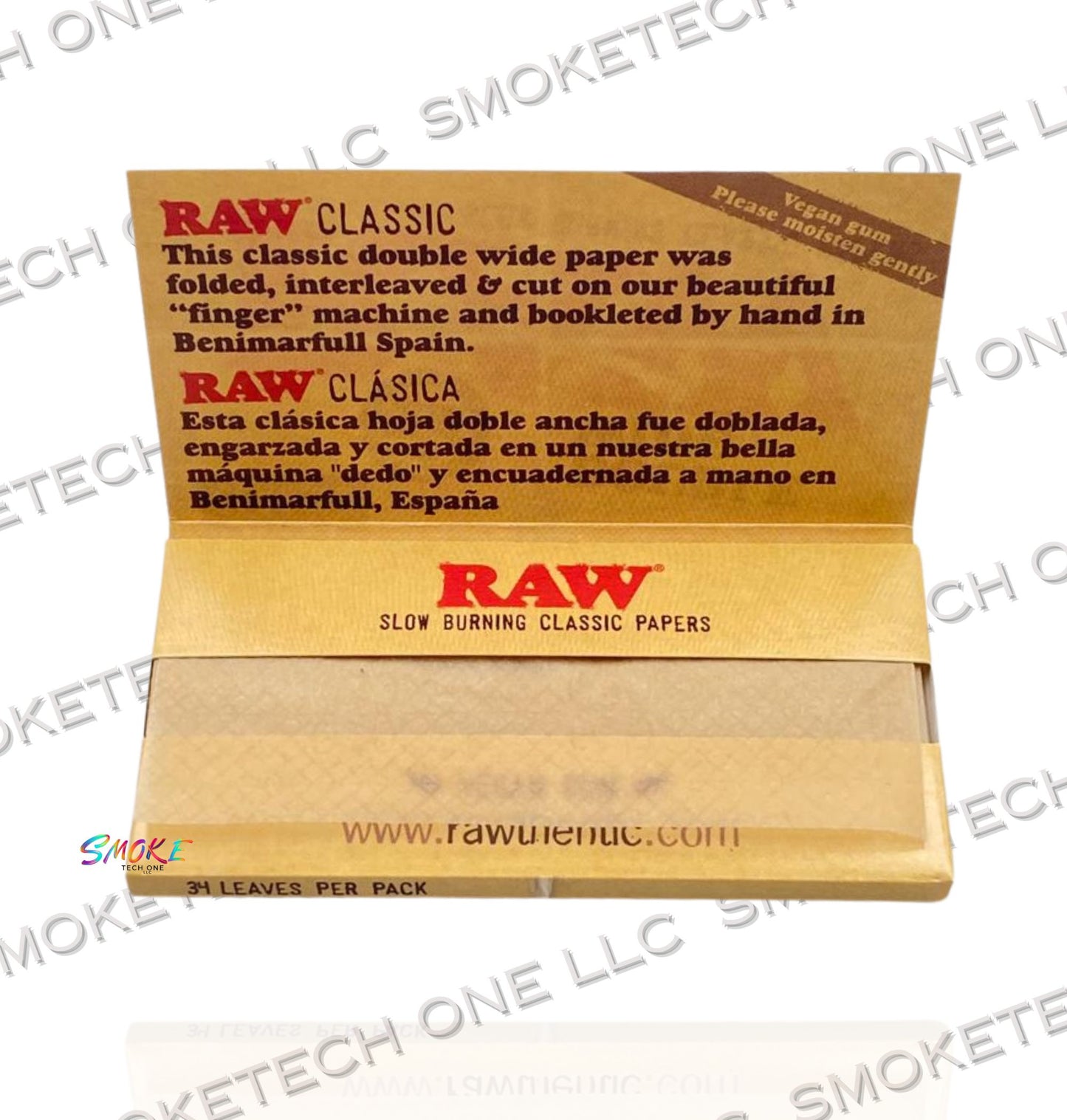RAW Classic Double Wide Rolling Papers – Box of 50 packs