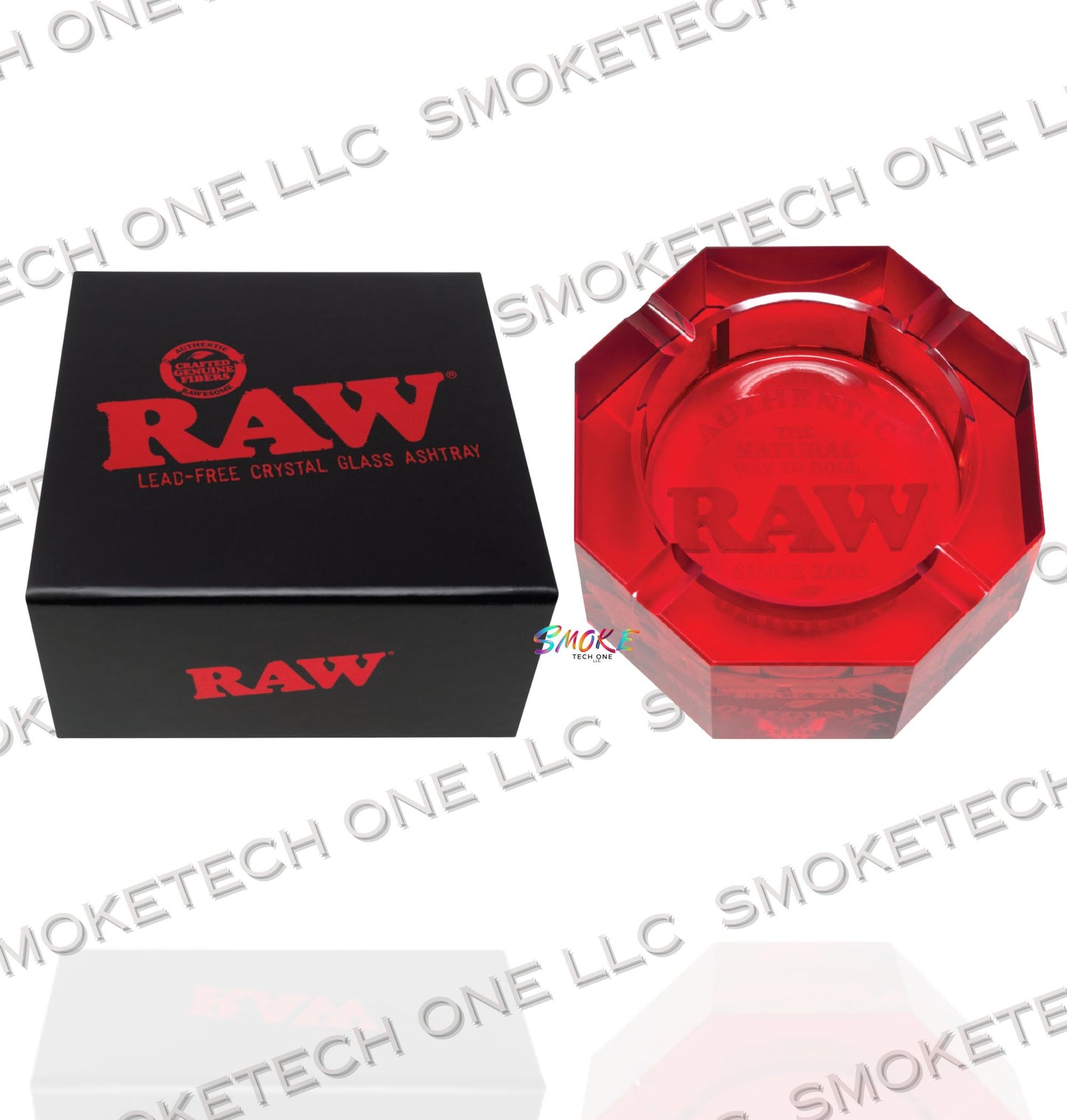 RAW Glass Ashtray - Red (Collector's Edition)