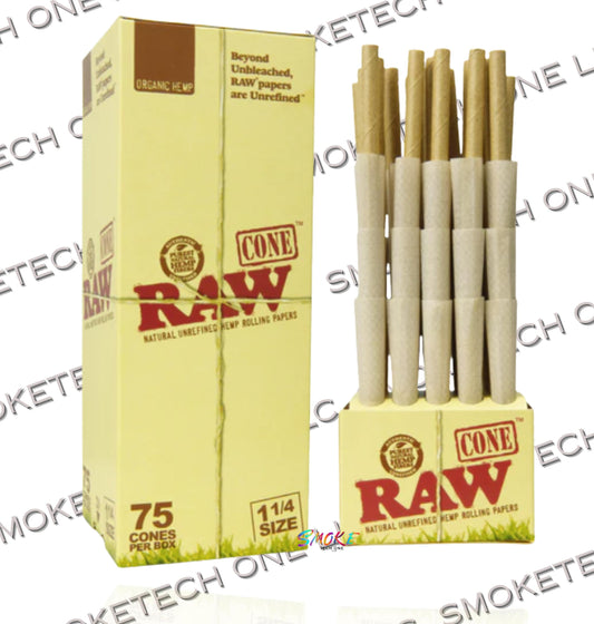 RAW Organic Hemp Cones- 75 Pack