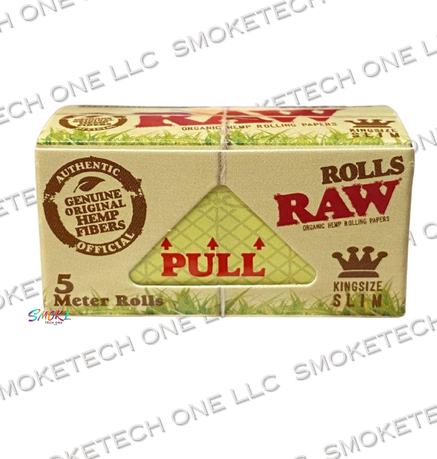 RAW Organic Hemp Rolls 5 Meter – 24 Pack Display | King Size Slim