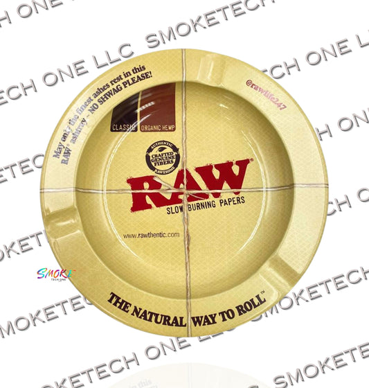 RAW Round Magnetic Metal Ashtray - Smoke Tech One LLC