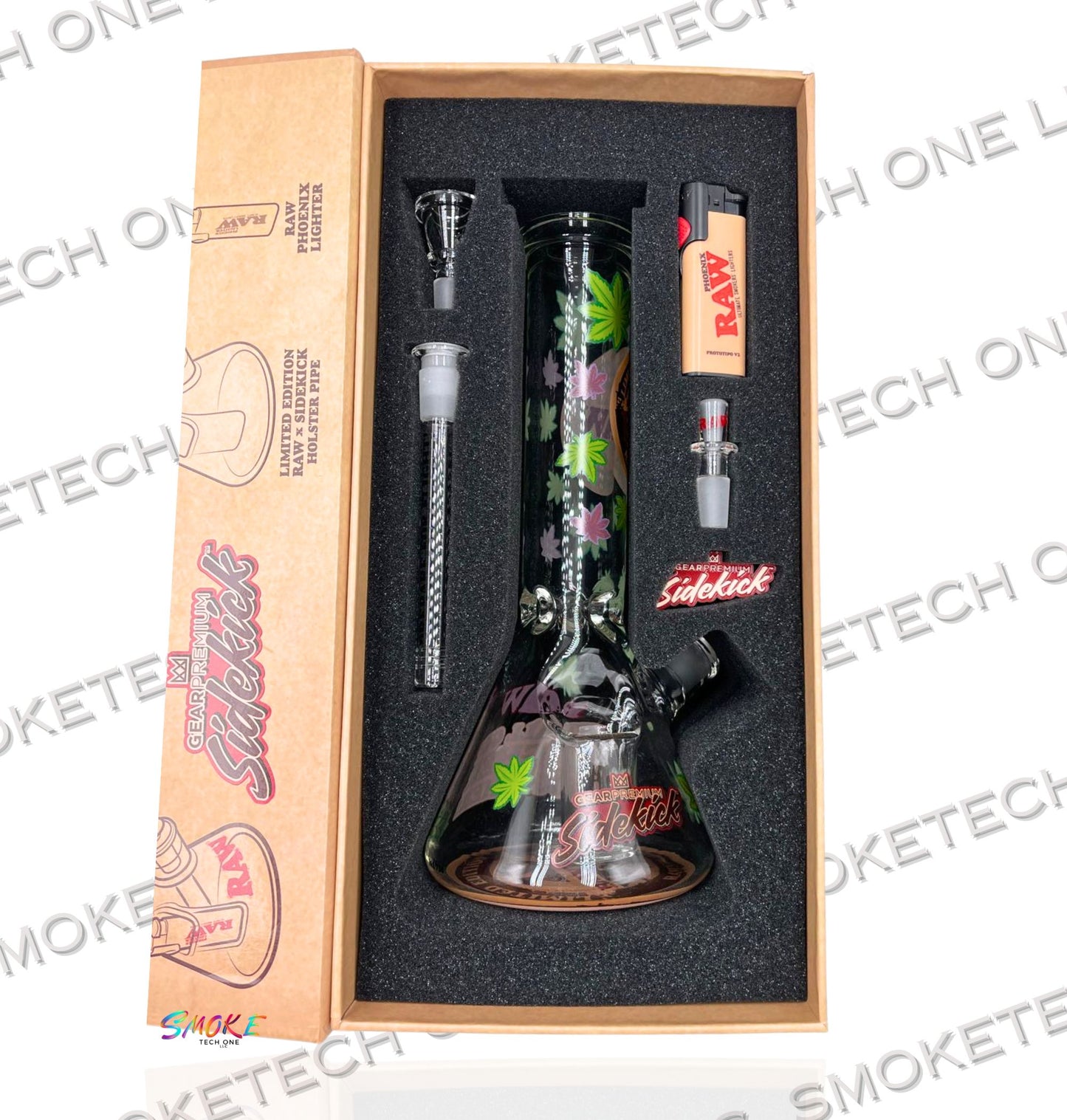 RAW x Sidekick 20th Anniversary Borosilicate Holster Pipe Set - Smoke Tech One LLC