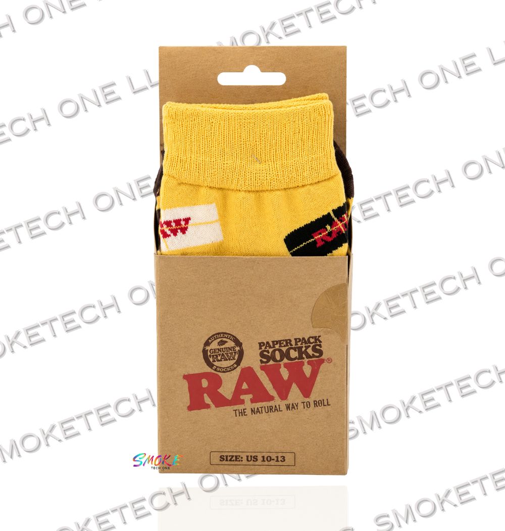 RAW Paper Pack Crew Socks | Novelty Cotton Blend Socks | US Men's Size 10–13